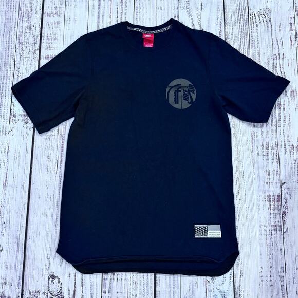 Nike Other - Nike Air Men’s Graphic T-Shirt M Black Back Logo Flag Patch Cotton